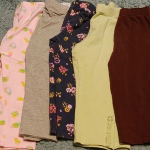 5 pair leggings 24 months